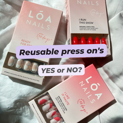 Can press-on nails be reused?